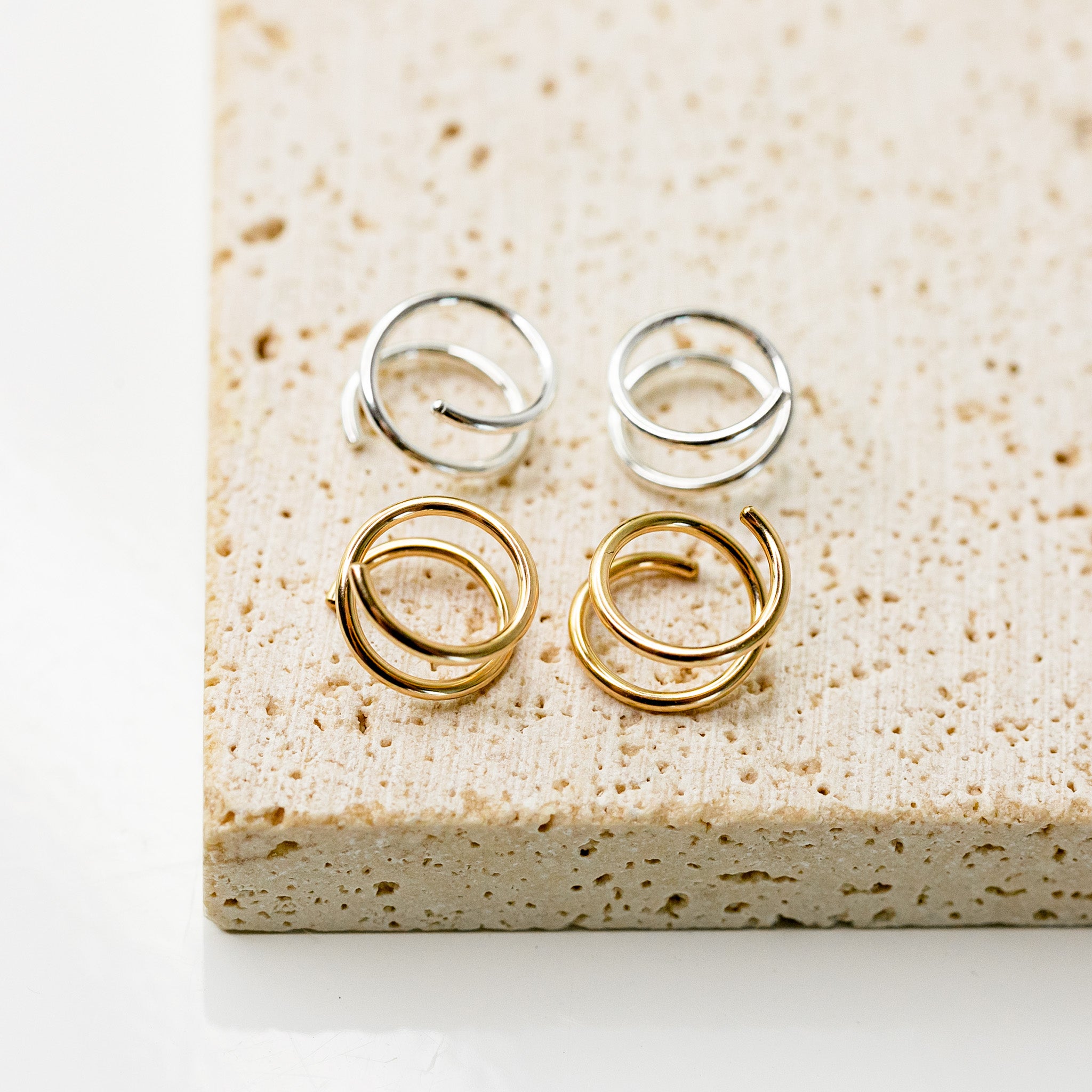 Small Hoop Earring Set 3pc - A New Day™ Gold : Target