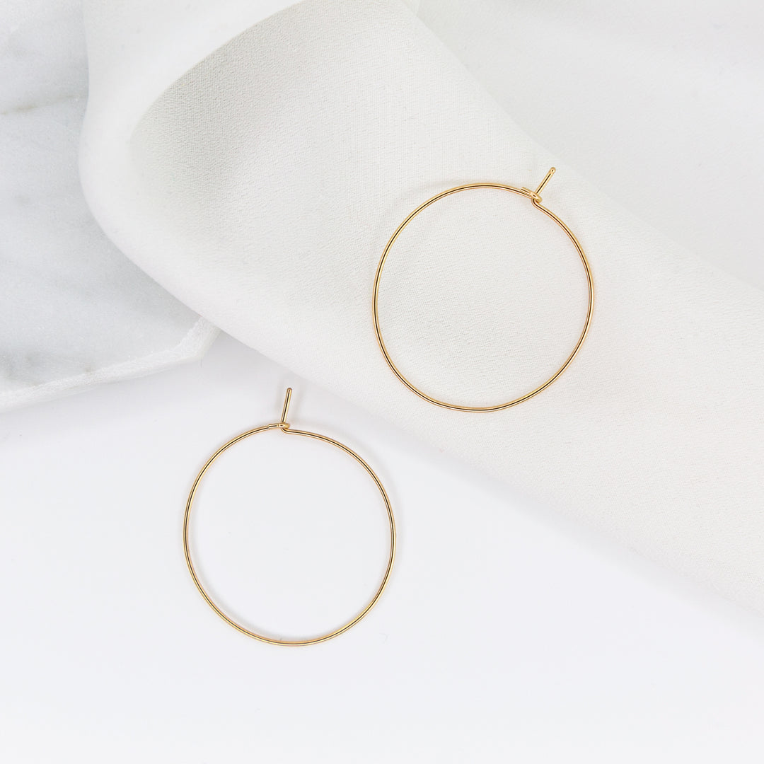 Weightless Small Hoops - Sterling Silver