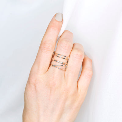 Woven 6-Band Ring
