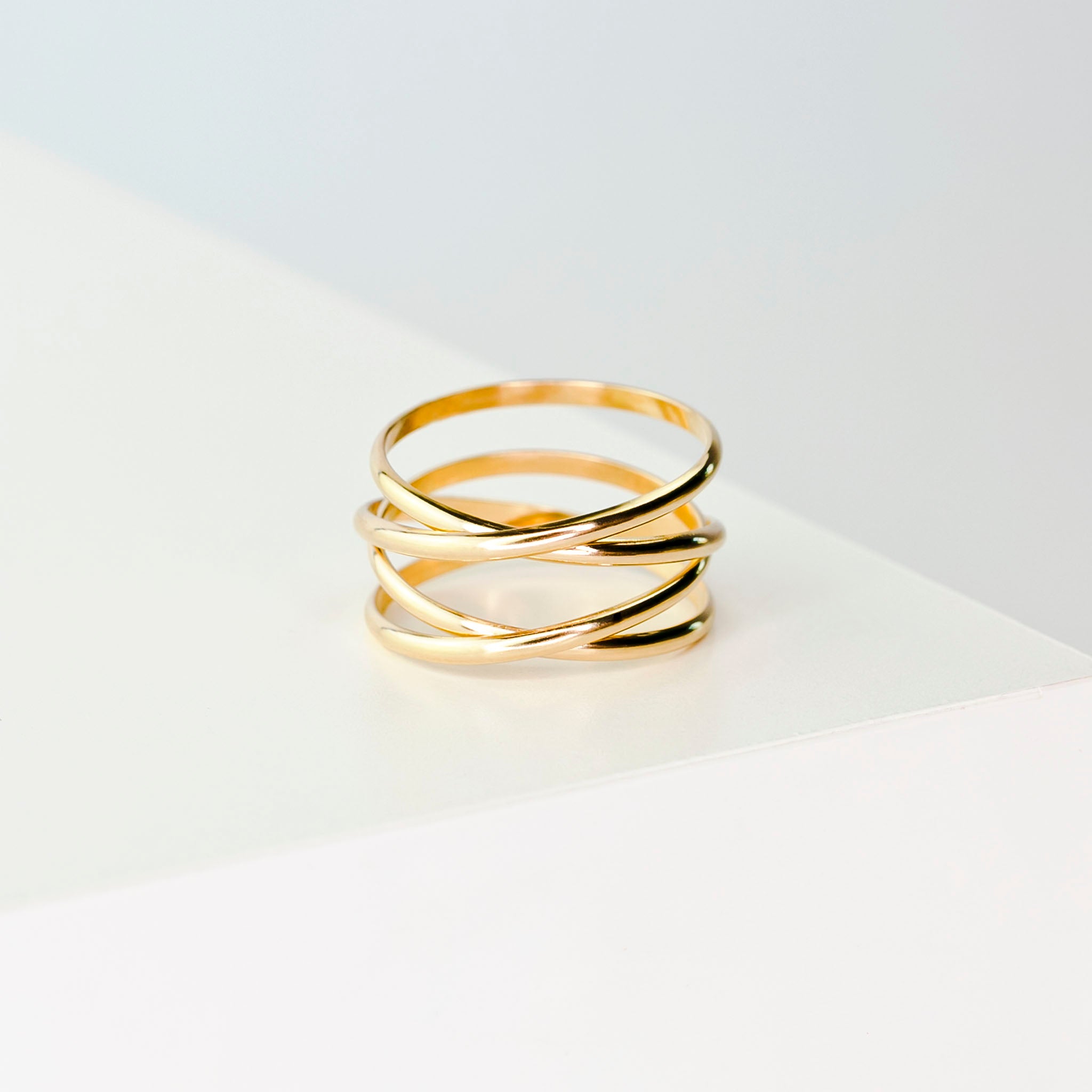 Multi-layered ring - Gold – Cliff and Joans Place