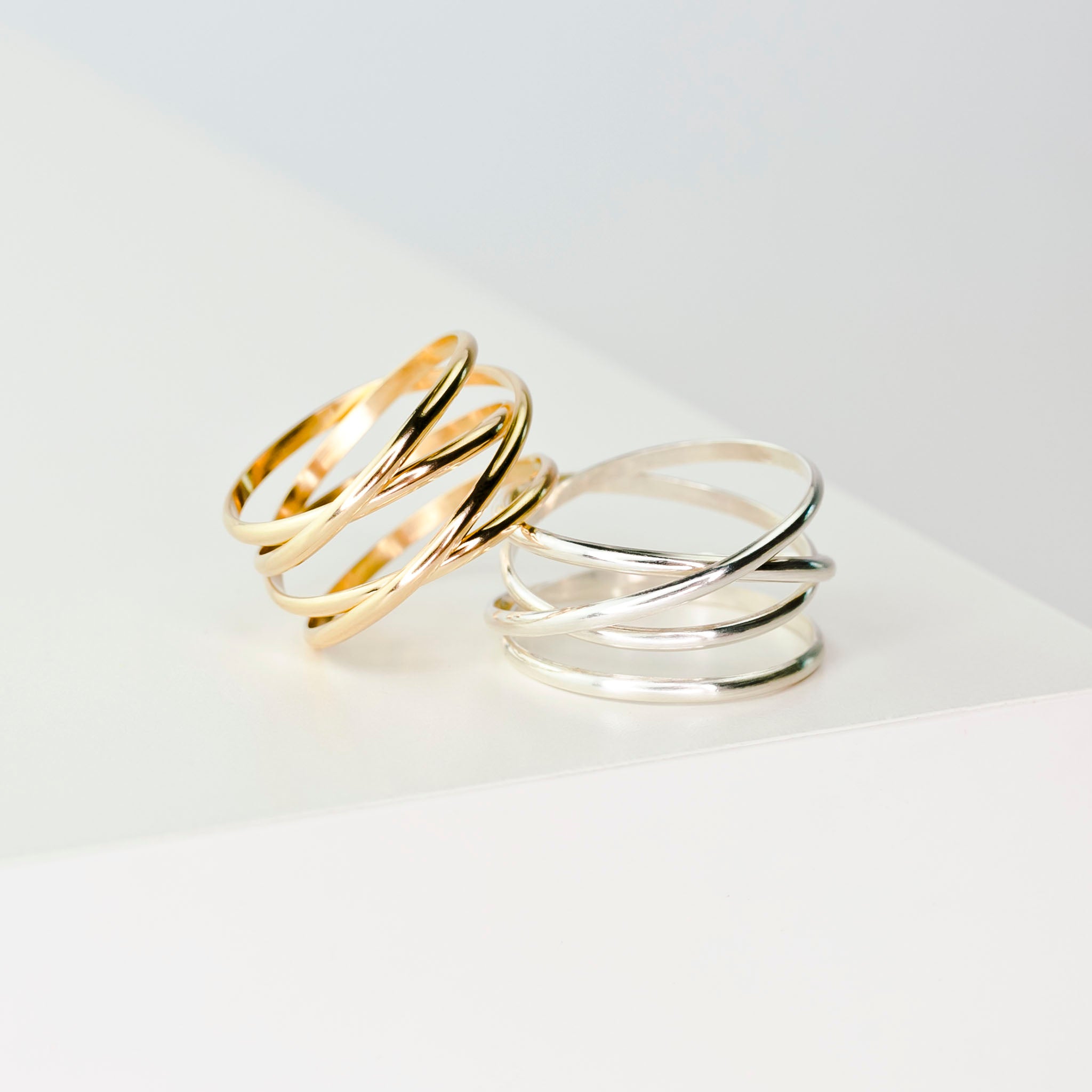 Woven Thick Band Ring – Grayling